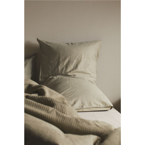 H&M Washed Linen-blend Pillowcase