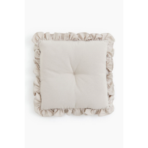 H&M Ruffle-trimmed Cotton Seat Cushion