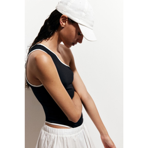 H&M One-shoulder Thong Bodysuit
