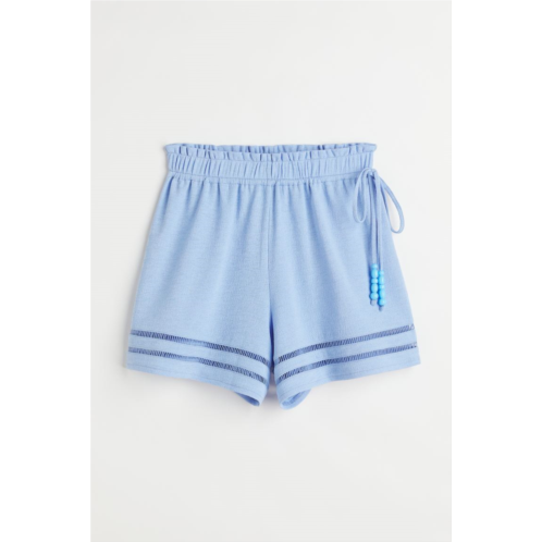 H&M Embroidered-trim shorts