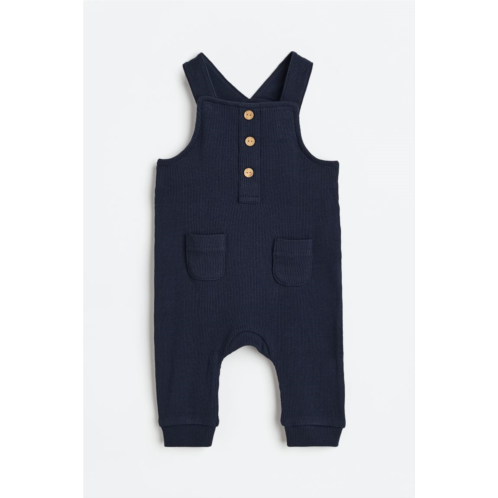H&M Ribbed Cotton Overalls