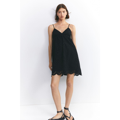 H&M Dress with Eyelet Embroidery