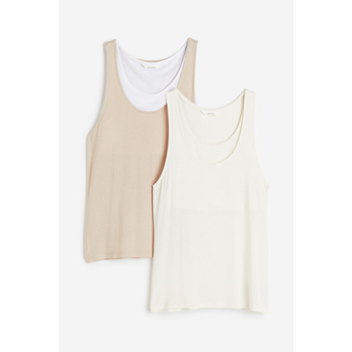 H&M MAMA 2-pack Before & After Nursing Tank Tops