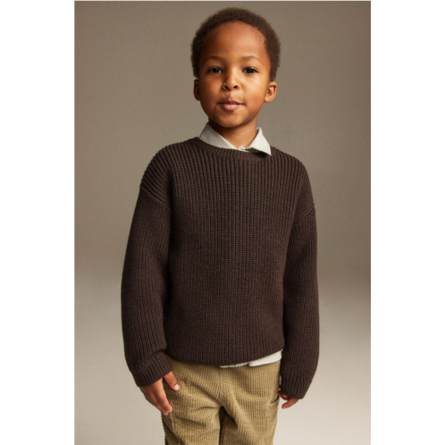 H&M Merino Wool Rib-knit Sweater