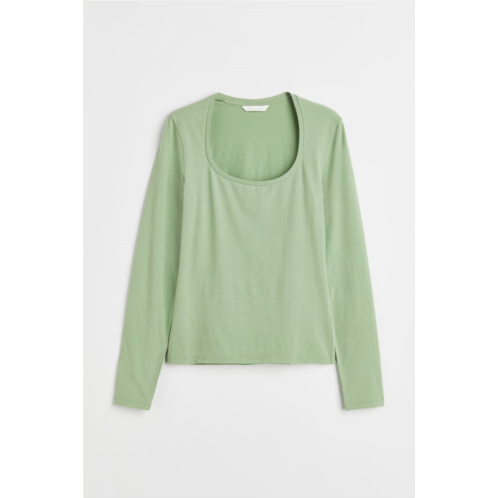 H&M Long-sleeved Jersey Top