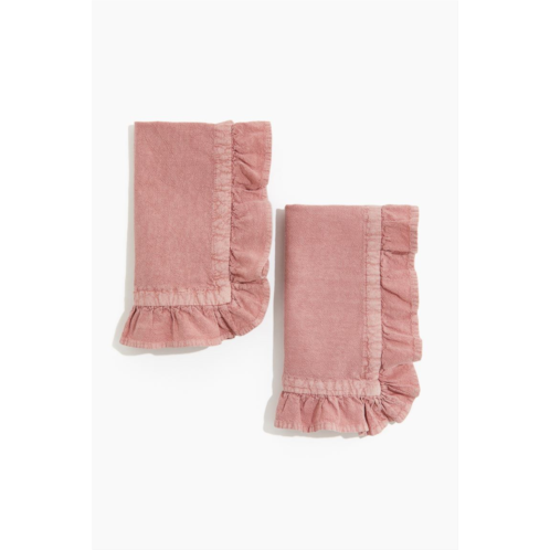 H&M 2-pack Ruffle-trimmed Napkins