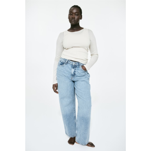 H&M Curvy Fit Baggy High Jeans