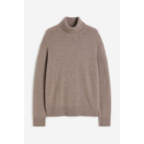 H&M Loose Fit Wool Turtleneck Sweater
