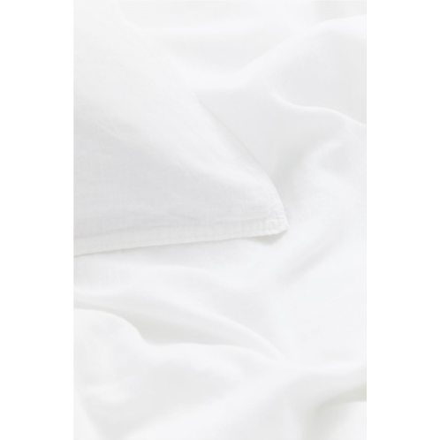 H&M Linen-blend Twin Duvet Cover Set