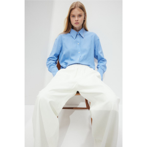 H&M Oversized Linen-blend Shirt