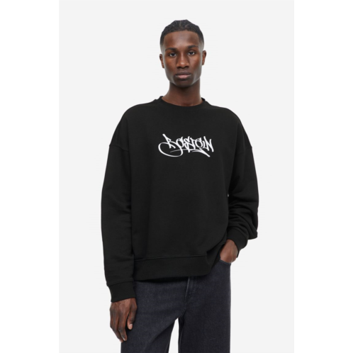 H&M Relaxed Fit Printed Sweatshirt