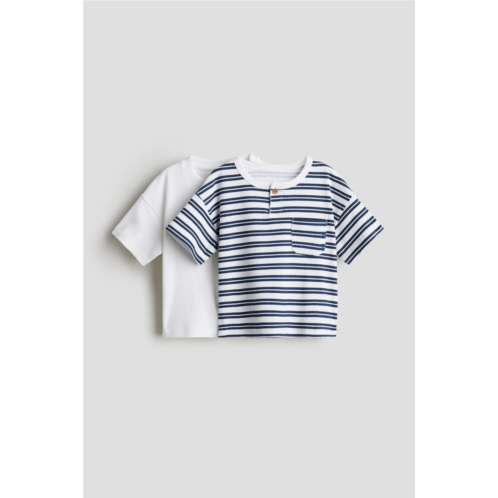 H&M 2-pack Ribbed Jersey Shirts