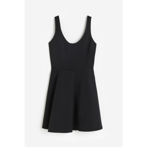 H&M Flared-skirt Mini Dress