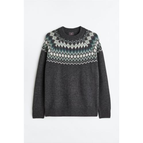 H&M Relaxed Fit Jacquard-knit Sweater