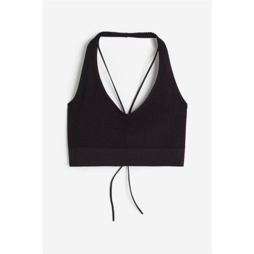 H&M Seamless Halterneck Top with Lacing