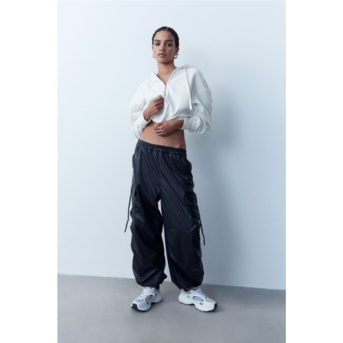 H&M Coated Cargo Pants