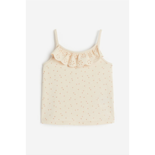 H&M Flounce-trimmed Camisole Top