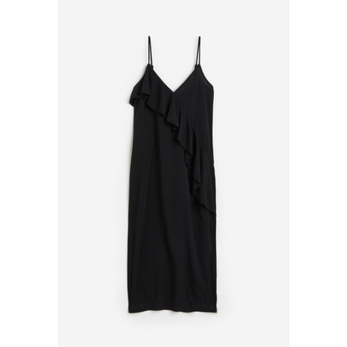 H&M Flounce-detail Slip Dress