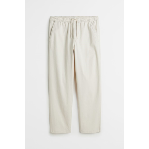 H&M Relaxed Fit Twill Pull-on Pants