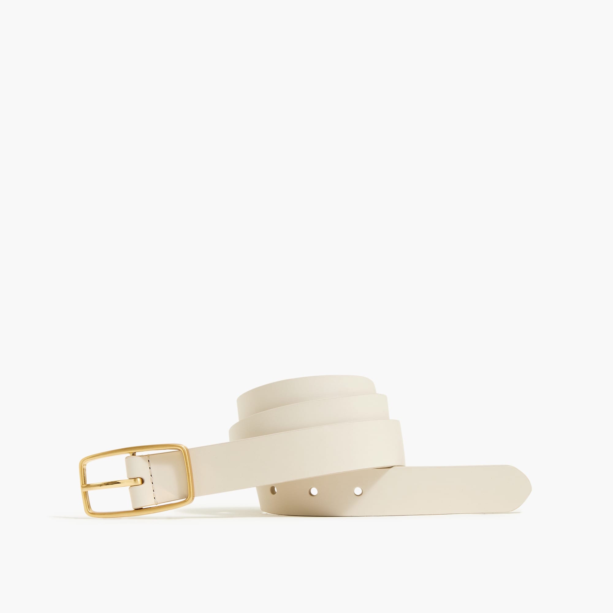 Jcrew Leather belt with gold-tone buckle