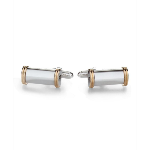 Brooksbrothers 14k Gold and Silver Bar Cuff Links