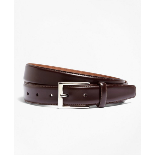 Brooksbrothers Silver Buckle Leather Dress Belt