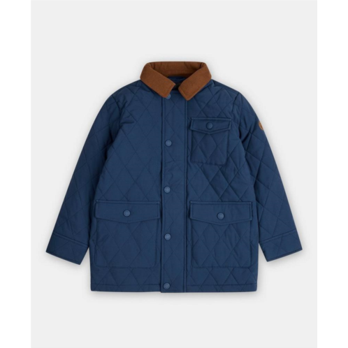 Brooksbrothers Boys Quilted Jacket with Contrast Collar