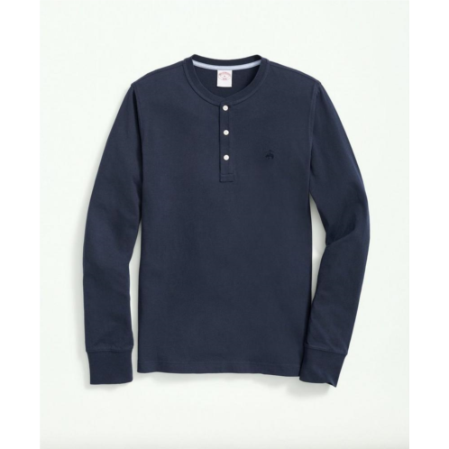 Brooksbrothers Cotton Henley Long-Sleeve T-Shirt