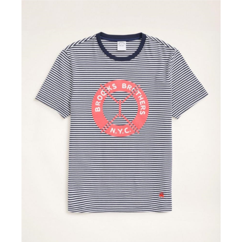 Brooksbrothers Life Preserver Graphic T-Shirt
