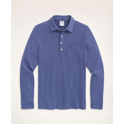 Brooksbrothers Vintage Jersey Long-Sleeve Polo Shirt