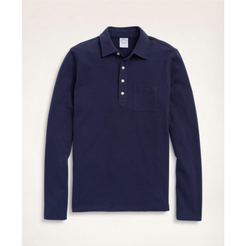Brooksbrothers Vintage Jersey Long-Sleeve Polo Shirt