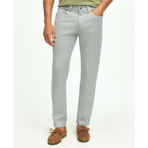 Brooksbrothers Slim Fit Five-Pocket Stretch Cotton Garment Dyed Pants