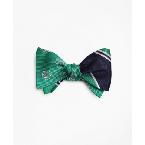 Brooksbrothers Crest with Stripe Reversible Bow Tie