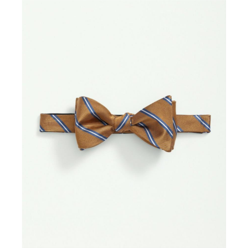 Brooksbrothers Silk Framed Rep Striped Bow Tie
