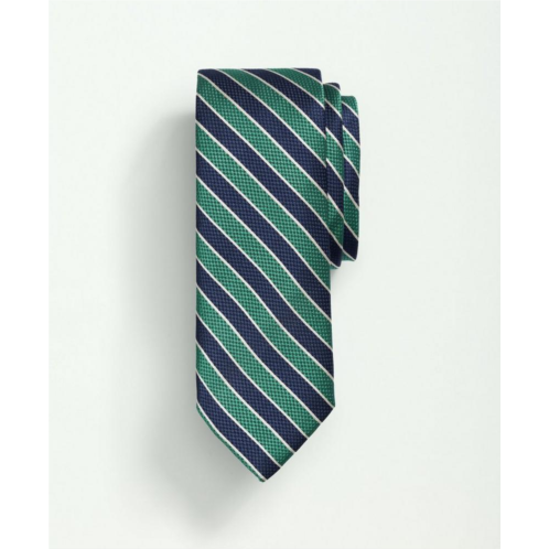 Brooksbrothers Silk Textured Framed Bold Striped Tie