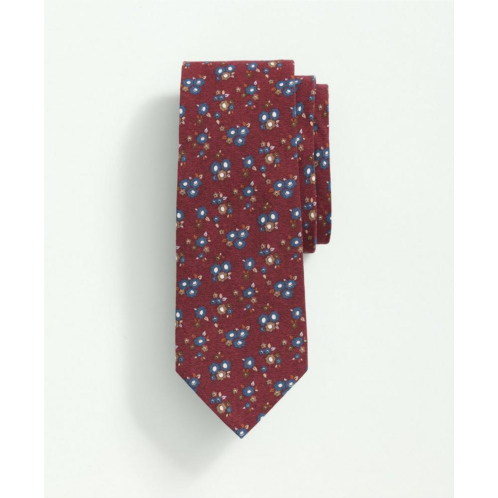 Brooksbrothers Linen Silk Tossed Flower Tie
