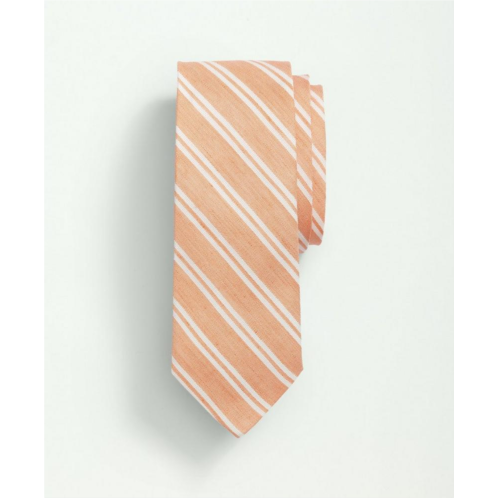 Brooksbrothers Silk Linen Bold Double Striped Tie