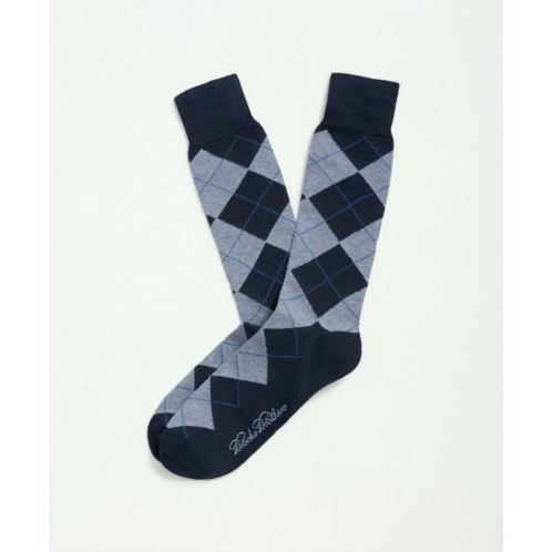 Brooksbrothers Cotton Blend Argyle Socks