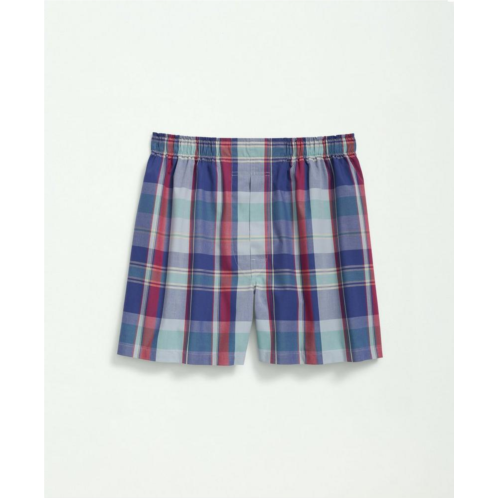 Brooksbrothers Cotton Broadcloth Madras Boxers
