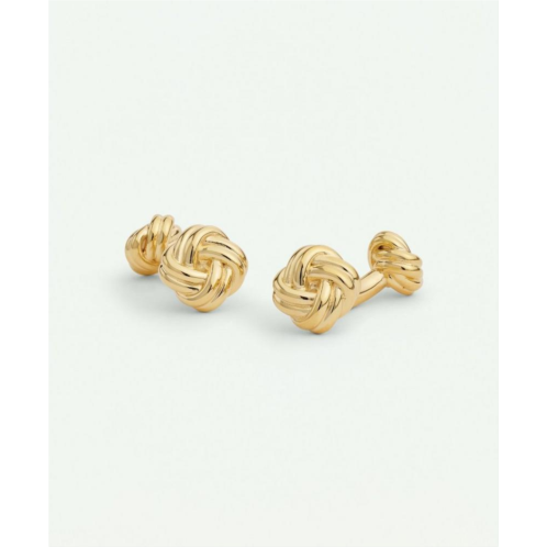 Brooksbrothers Sterling Silver Gold-Plated Knot Cufflinks