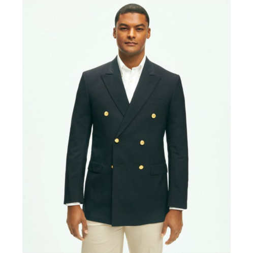 Brooksbrothers Classic Fit Stretch Wool Double-Breasted 1818 Blazer