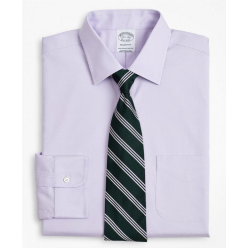 Brooksbrothers Stretch Regent Regular-Fit Dress Shirt, Non-Iron Pinpoint Ainsley Collar