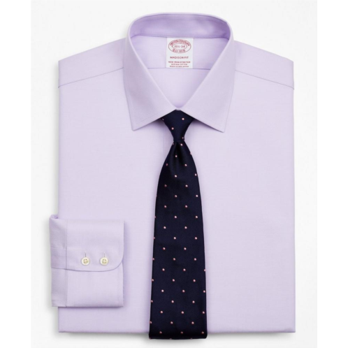Brooksbrothers Stretch Madison Relaxed-Fit Dress Shirt, Non-Iron Twill Ainsley Collar