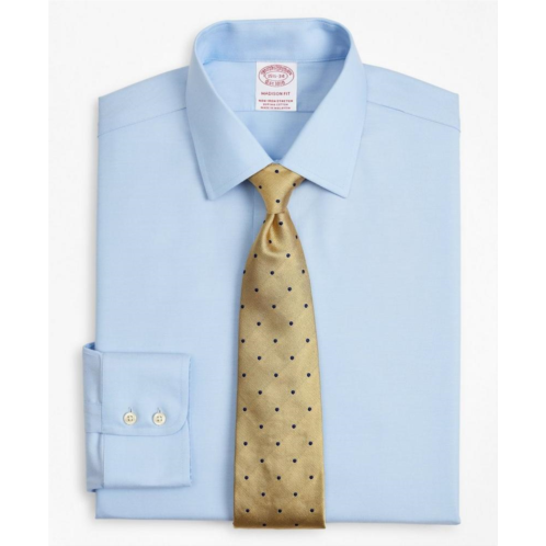 Brooksbrothers Stretch Madison Relaxed-Fit Dress Shirt, Non-Iron Twill Ainsley Collar