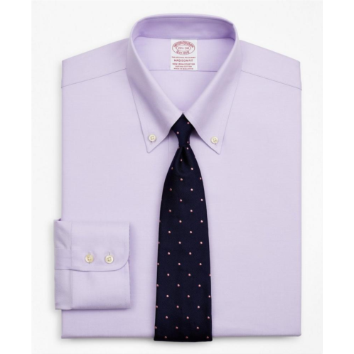 Brooksbrothers Stretch Madison Relaxed-Fit Dress Shirt, Non-Iron Twill Button-Down Collar
