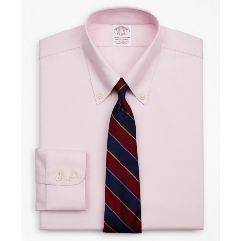 Brooksbrothers Stretch Madison Relaxed-Fit Dress Shirt, Non-Iron Royal Oxford Button-Down Collar