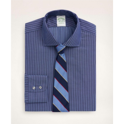 Brooksbrothers Milano Slim-Fit Dress Shirt, Dobby English Collar Stripe