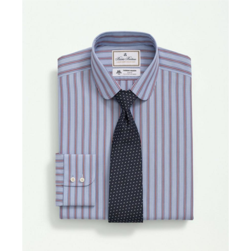 Brooks Brothers X Thomas Mason Cotton Poplin Club Collar, Striped Dress Shirt