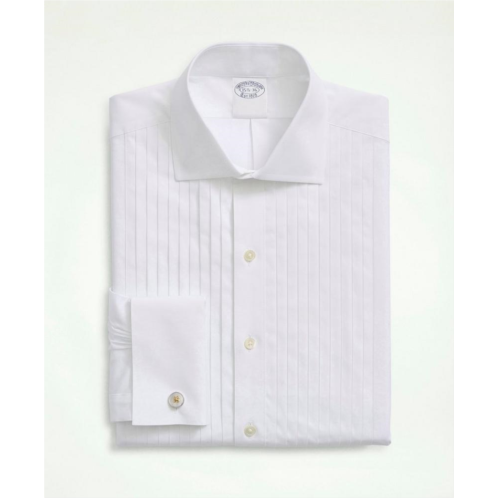 Brooksbrothers Stretch Cotton Broadcloth English Collar, 10-Pleat Tuxedo Shirt