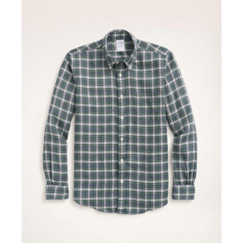 Brooksbrothers Regent Regular-Fit Irish Linen Faded Tartan Shirt